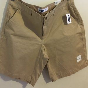 Old Navy Mid-Rise Twill Everyday Bermuda Shorts